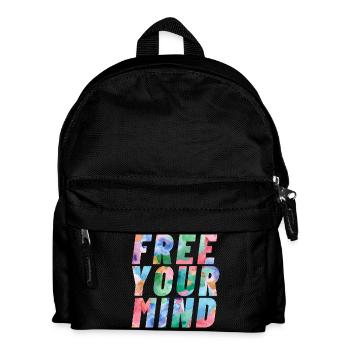 Free your mind - Kinder Rucksack - Schwarz - Vorne