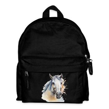 Tête de cheval Cheval Cheval Cheval Etalon - Sac à dos Enfant - noir - Devant