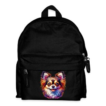 Chien Chihuahua - Sac à dos Enfant - noir - Devant