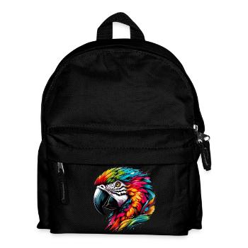 Perroquet - Sac à dos Enfant - noir - Devant