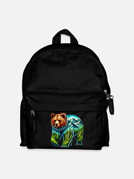 Bär - Kinder Rucksack - Schwarz