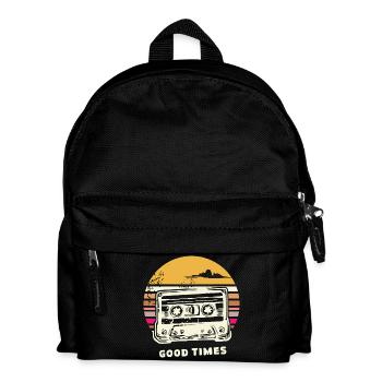 Old Retro Cassette – vintage Mixtape Memories - Kids' Backpack - black - Front