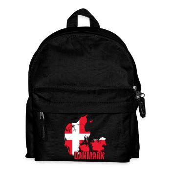 Danish pride, flag of Denmark - Kids' Backpack - black - Front