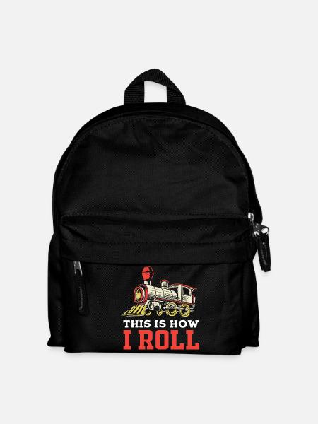 Modelleisenbahn Modellbau Modellbauer - Kinder Rucksack - Schwarz