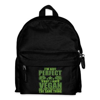 I Am A Vegan - Kids' Backpack - black - Front