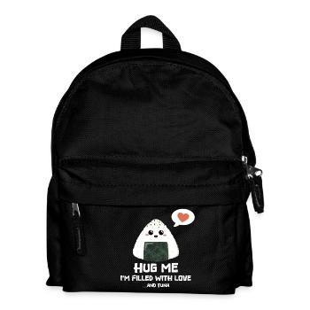 Hug me - Onigiri rempli d’amour et de thon - Sac à dos Enfant - noir - Devant