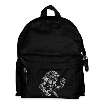 Fierce warewolf Illustration - Kids' Backpack - black - Front