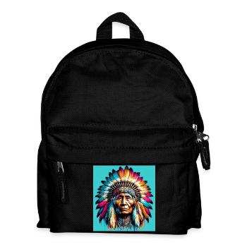 American Indian American - Kids' Backpack - black - Front