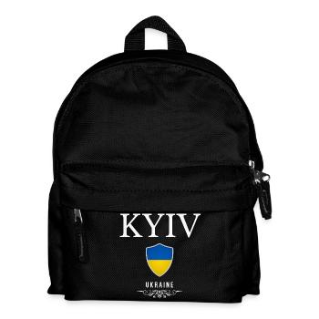 Kiews elegantes Design, ukrainischer Stolz - Kinder Rucksack - Schwarz - Vorne