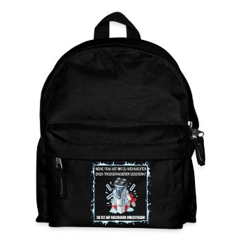 Trockenrasierer-Geschenk - Kinder Rucksack - Schwarz - Vorne