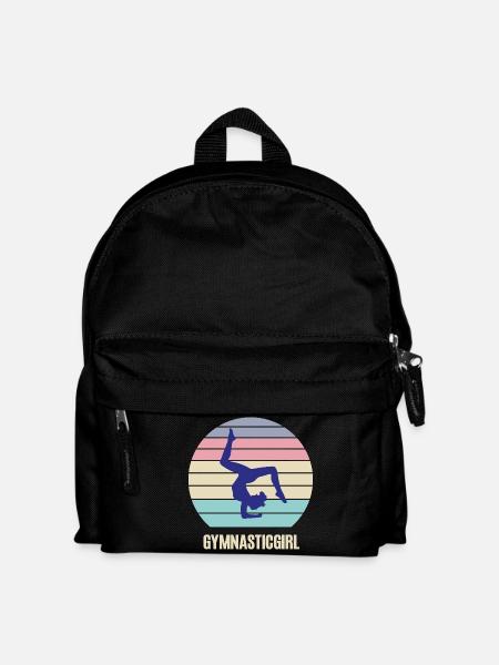 Turnerin Gymnastik Handstand Turnen Akrobatik - Kinder Rucksack - Schwarz