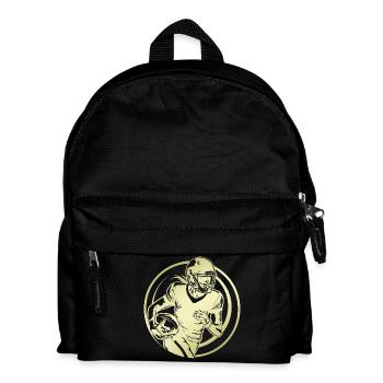 Silhouette de football américain - Sac à dos Enfant - noir - Devant