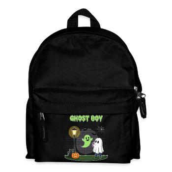 Geisterjunge Halloween Szene - Kinder Rucksack - Schwarz - Vorne