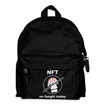 NFT - No funghi Today - Kids' Backpack - black - Front