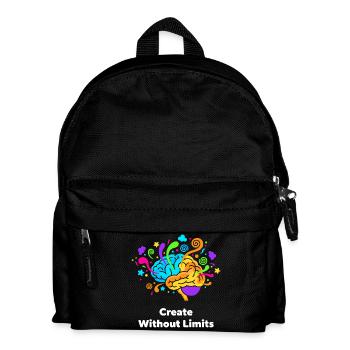 Kreatives Gehirnkunst Ohne Grenzen - Kinder Rucksack - Schwarz - Vorne