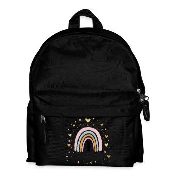 Erster Geburtstag Mädchen Regenobogen  1 Jahr alt  - Kinder Rucksack - Schwarz - Vorne