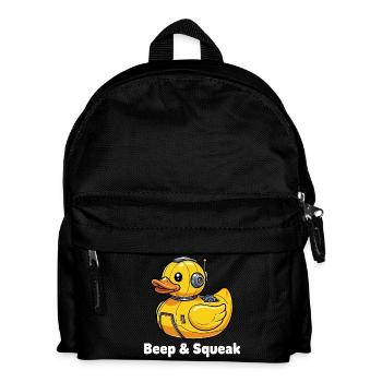 Beep & Squeak Robot Duck - Kids' Backpack - black - Front