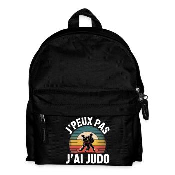 Je Peux Pas J'ai Judo Humour Cadeau - Sac à dos Enfant - noir - Devant