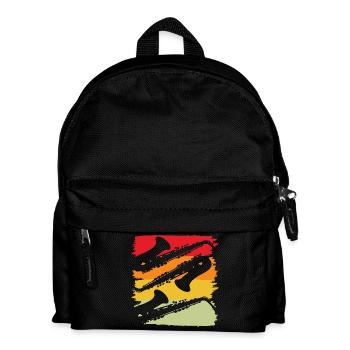 Saxophon Saxophonist Musikinstrument - Kinder Rucksack - Schwarz - Vorne