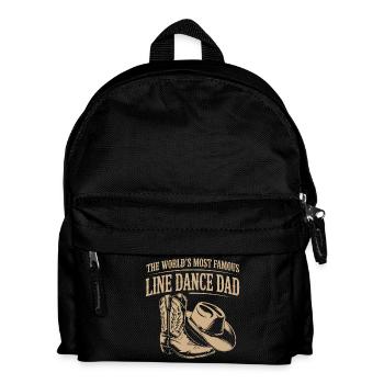 Line Dance Dad Cowboy Boots - Kids' Backpack - black - Front