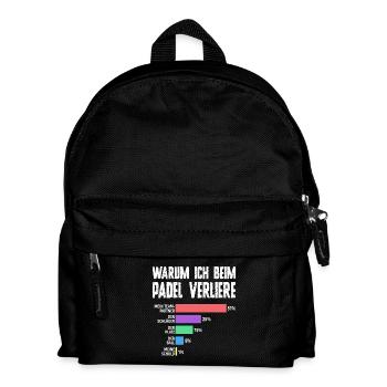 Bad Loser - Padel Humor for Men - Kids' Backpack - black - Front