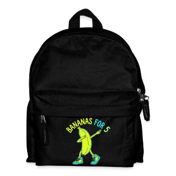 Bananas For 5 Dabbing Banana - Kids' Backpack - black - Front