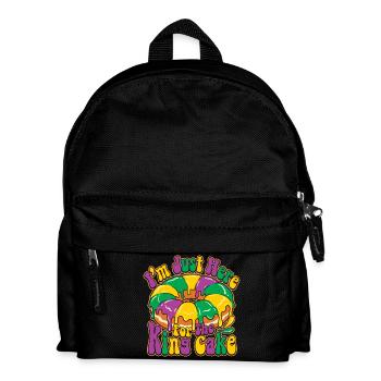 King Cake Mardi Gras - Kinder Rucksack - Schwarz - Vorne