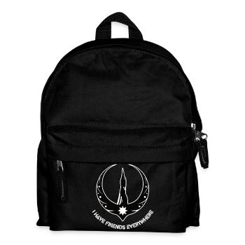 Rebellion Loon with Friends everywhere - Kids' Backpack - black - Front