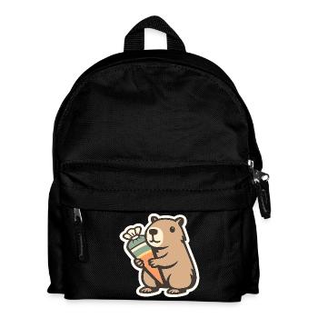 Capybara School Child – 1st Grade - Kids' Backpack - black - Front