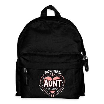 Aunt 2026 Aunt 2026 Promoted to Aunt 2026 - Kids' Backpack - black - Front