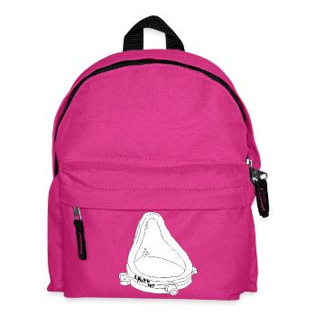 Art de l’urinoir de la fontaine Duchamp Sketch drôle de ligne - Sac à dos Enfant - fuchsia - Devant