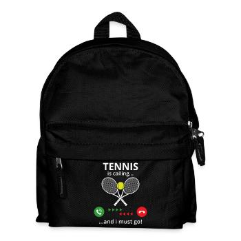 Tennis - Kinder Rucksack - Schwarz - Vorne