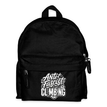 Antifascist Climbing Mountain Tee - Kids' Backpack - black - Front