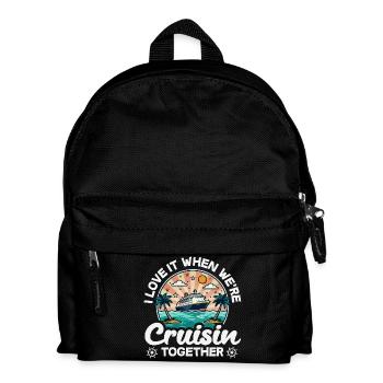 J’adore quand on fait des croisières ensemble - Sac à dos Enfant - noir - Devant
