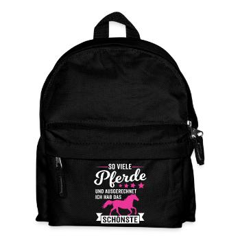 Gift Horses Horse Girl Horse Lover - Kids' Backpack - black - Front