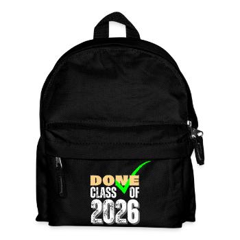 Done Class of 2026 Senior Graduation Check Mark - Kids' Backpack - black - Front