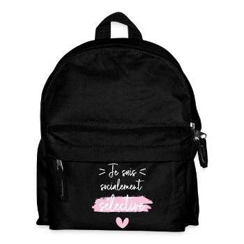 Je suis socialement sélective - Sac à dos Enfant - noir - Devant