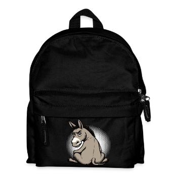 Âne Âne Porte-âne Muli Âne aux longues oreilles Muli - Sac à dos Enfant - noir - Devant