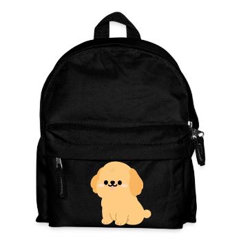 Louveteau Golden Retriever ensoleillé - Sac à dos Enfant - noir - Devant