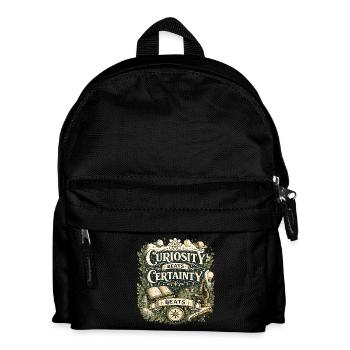 Curiosity Beats Certainty - Kids' Backpack - black - Front