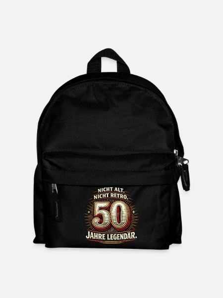 Nicht alt. Nicht retro. 50 Jahre legendär. - Kinder Rucksack - Schwarz