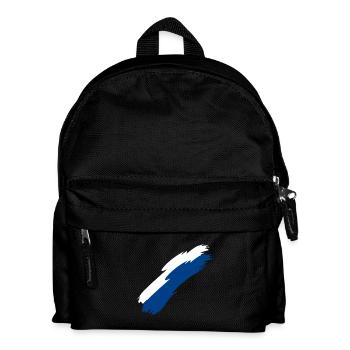 Finnland Fahne Farben - Kinder Rucksack - Schwarz - Vorne