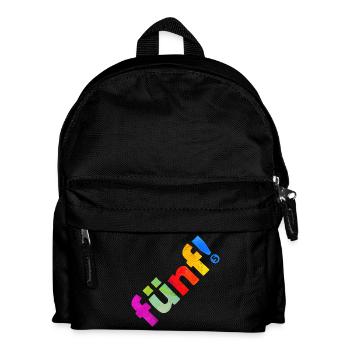 FÜNF 5 JAHRE 5. GEBURTSTAG - Kinder Rucksack - Schwarz - Vorne