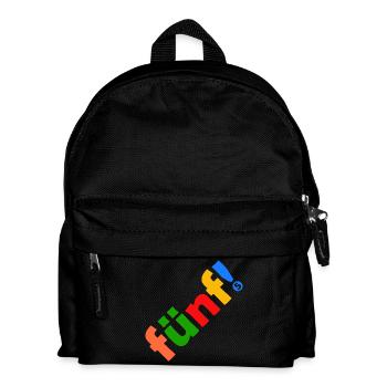 FÜNF 5 JAHRE 5. GEBURTSTAG - Kinder Rucksack - Schwarz - Vorne