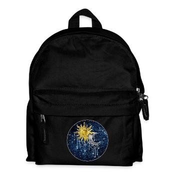Cosmic Sun and Moon - Kids' Backpack - black - Front