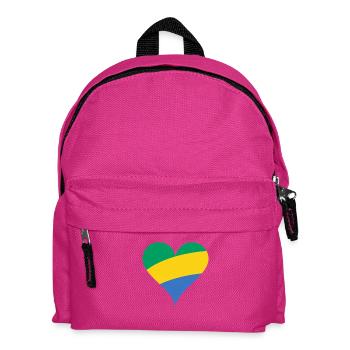 Gabon heart - Kids' Backpack - fuchsia - Front