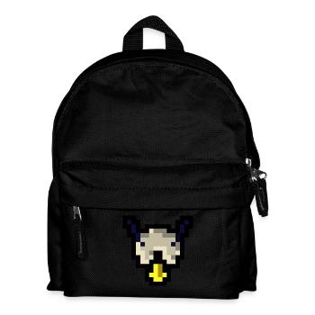 Pixel Hund - Kinder Rucksack - Schwarz - Vorne
