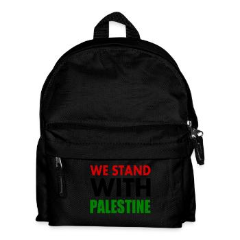 We stand with palestine - Kids' Backpack - black - Front