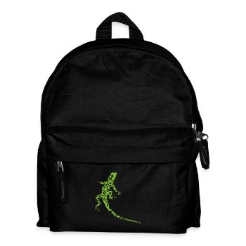 Motif Gecko T-Shirt Lizard Gift Reptile - Kids' Backpack - black - Front