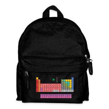 Periodensystem der Elemente (PSE) - Kinder Rucksack - Schwarz - Vorne